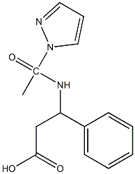 3-phenyl-3-[1-(1H-pyrazol-1-yl)acetamido]propanoic acid