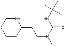 3-tert-butyl-1-methyl-1-[2-(piperidin-2-yl)ethyl]urea 结构式