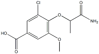 4-(1-carbamoylethoxy)-3-chloro-5-methoxybenzoic acid