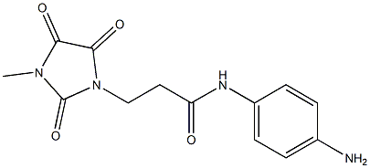 N-(4-aminophenyl)-3-(3-methyl-2,4,5-trioxoimidazolidin-1-yl)propanamide