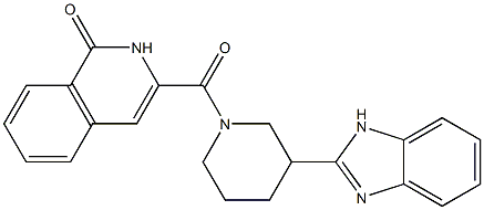 1(2H)-Isoquinolinone,  3-[[3-(1H-benzimidazol-2-yl)-1-piperidinyl]carbonyl]-