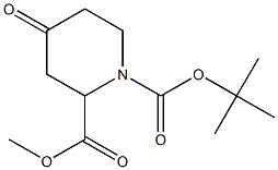 Methyl N-Boc-4-piperidone-2-carboxylate Structure