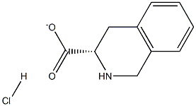 [S] -1,2,3,4- tetrahydroisoquinoline-3-carboxylate hydrochloride Structure