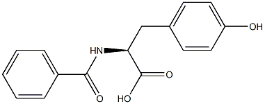 N- benzoyl-tyrosine -L- Structure