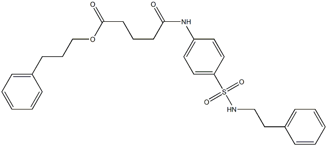 3-phenylpropyl 5-oxo-5-{4-[(phenethylamino)sulfonyl]anilino}pentanoate