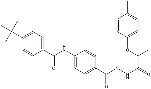 4-(tert-butyl)-N-[4-({2-[2-(4-methylphenoxy)propanoyl]hydrazino}carbonyl)phenyl]benzamide