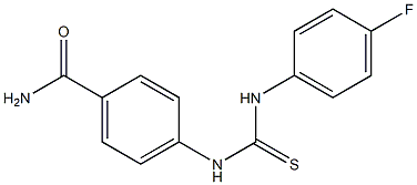 4-{[(4-fluoroanilino)carbothioyl]amino}benzamide