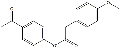 4-acetylphenyl 2-(4-methoxyphenyl)acetate