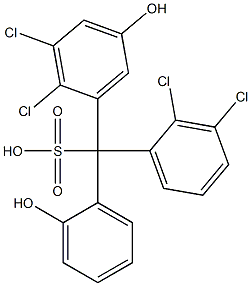 (2,3-Dichlorophenyl)(2,3-dichloro-5-hydroxyphenyl)(2-hydroxyphenyl)methanesulfonic acid