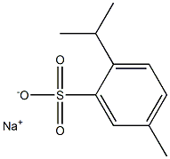 p-シメン-3-スルホン酸ナトリウム 化学構造式