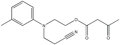 Acetoacetic acid 2-[(2-cyanoethyl)(3-methylphenyl)amino]ethyl ester