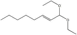 (E)-2-オクテナールジエチルアセタール 化学構造式
