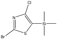 2-ブロモ-4-クロロ-5-(トリメチルシリル)チアゾール 化学構造式