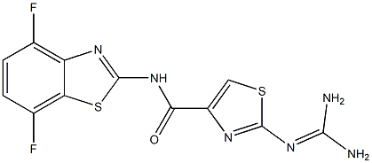 2-(Diaminomethyleneamino)-N-(4,7-difluoro-2-benzothiazolyl)thiazole-4-carboxamide