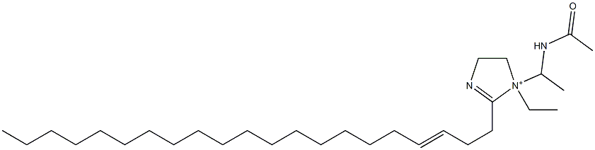 1-[1-(アセチルアミノ)エチル]-1-エチル-2-(3-ヘニコセニル)-2-イミダゾリン-1-イウム 化学構造式