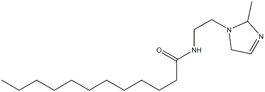 1-(2-ラウロイルアミノエチル)-2-メチル-3-イミダゾリン 化学構造式