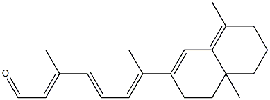(2E,4E,6E)-3,7-Dimethyl-7-[(1,2,6,7,8,8a-hexahydro-5,8a-dimethylnaphthalen)-3-yl]-2,4,6-heptatrienal