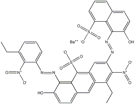 Bis[1-[(3-ethyl-2-nitrophenyl)azo]-2-hydroxy-8-naphthalenesulfonic acid]barium salt