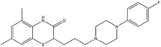 2-[3-[4-(4-Fluorophenyl)piperazin-1-yl]propyl]-5,7-dimethyl-2H-1,4-benzothiazin-3(4H)-one