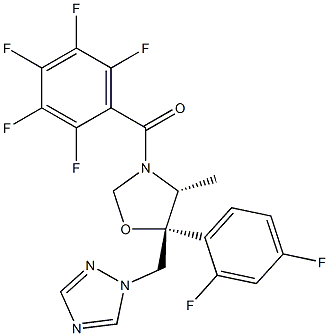 (4R,5R)-5-(2,4-Difluorophenyl)-4-methyl-3-(2,3,4,5,6-pentafluorobenzoyl)-5-[(1H-1,2,4-triazol-1-yl)methyl]oxazolidine