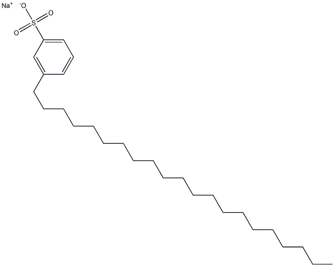 3-ヘニコシルベンゼンスルホン酸ナトリウム 化学構造式