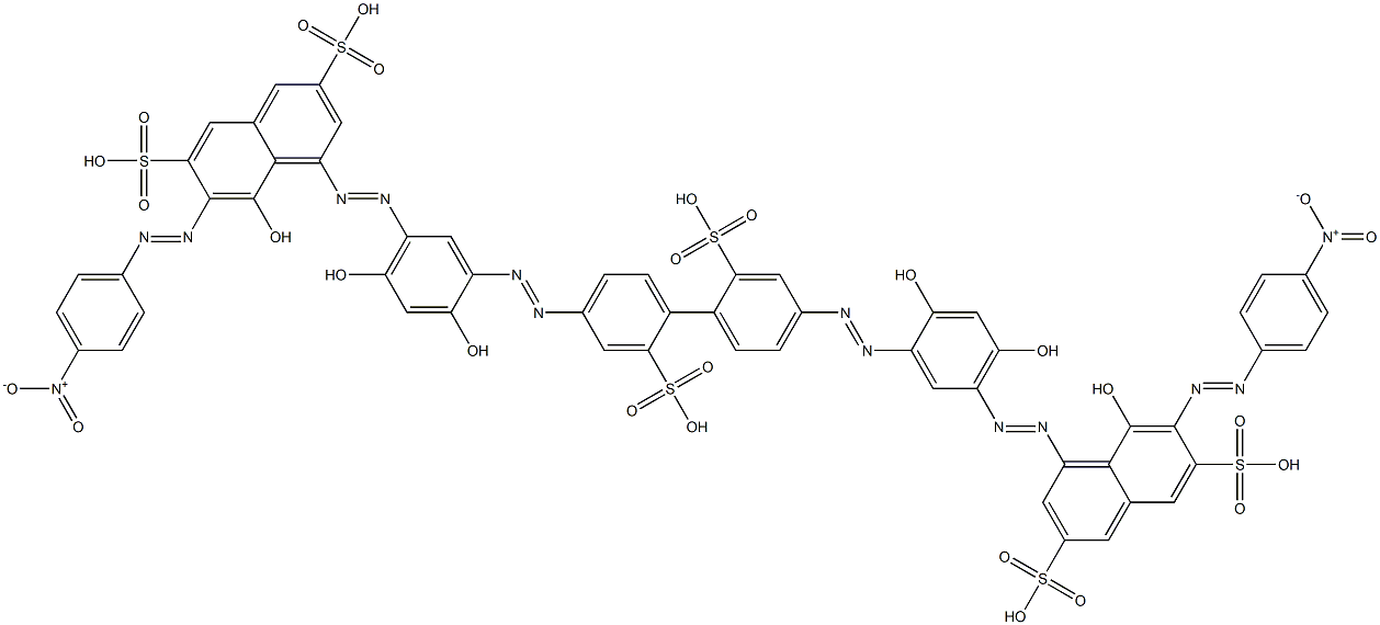 4,4'-[(2,2'-Disulfo[1,1'-biphenyl]-4,4'-diyl)bis[azo(4,6-dihydroxy-3,1-phenylene)azo]]bis[5-hydroxy-6-[(4-nitrophenyl)azo]-2,7-naphthalenedisulfonic acid]
