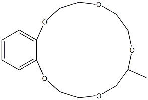 2,3,5,6,8,9,11,12-Octahydro-6-methyl-1,4,7,10,13-benzopentaoxacyclopentadecin