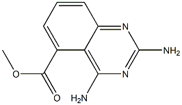 2,4-ジアミノキナゾリン-5-カルボン酸メチル 化学構造式