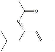 [S,(-)]-6-Methyl-2-heptene-4-ol acetate Structure