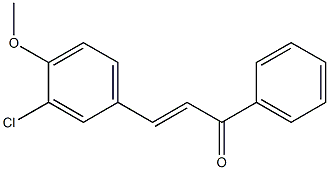 4Methoxy-3-ChloroChalcone Structure