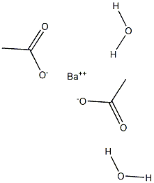 Barium acetate dihydrate Structure