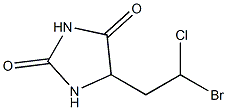 溴氯甲乙基海因, , 结构式