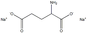 DL-谷氨酸钠 结构式