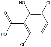 3,6-二氯-2-羟基苯甲酸, , 结构式