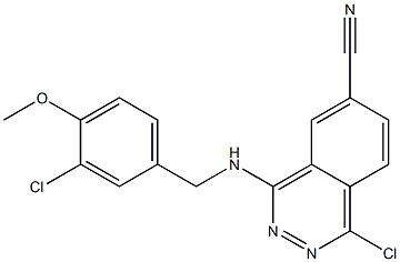 1-chloro-4-((3-chloro-4-methoxybenzyl)amino)-6-phthalazinecarbonitrile