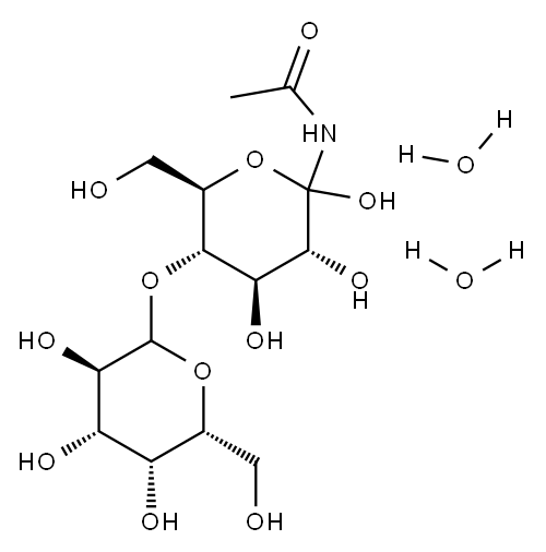 1-acetamido-4-O-galactopyranosyl-glucopyranose dihydrate