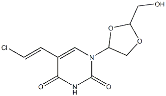 5-(2-chlorovinyl)-1-(2-(hydroxymethyl)-1,3-dioxolan-5-yl)uracil