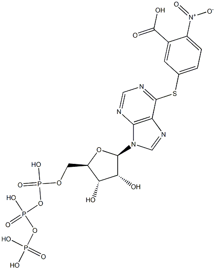 6-((3-carboxy-4-nitrophenyl)thio)-9 beta-D-ribofuranosylpurine 5'-triphosphate