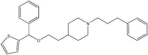 4-(2-((2-thienyl)phenylmethoxy)ethyl)-1-(3-phenylpropyl)piperidine