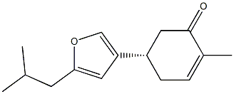 (5S)-2-methyl-5-[5-(2-methylpropyl)-3-furyl]cyclohex-2-en-1-one