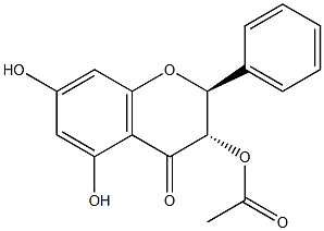 trans-3-Acetoxy-5,7-dihydroxyflavanone Structure