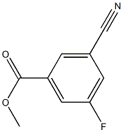3-CYANO-5-FLUOROBENZOIC ACID METHYL ESTER Structure