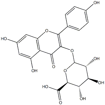 KAEMPFEROL 3-O-GLUCURONIDE Structure