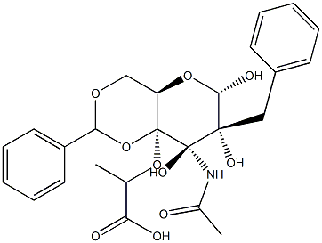 2-(3-ACETAMIDO-2-BENZYL-4,6-O-BENZYLIDENE-ALPHA-D-GLUCOPYRANOSID-4-YLOXY)PROPIONIC ACID, TECH.