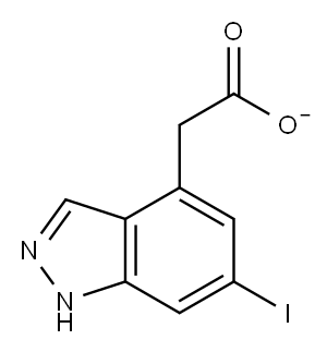 6-IODOINDAZOLE-4-METHYL CARBOXYLATE Struktur