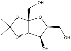 2,3-O-ISOPROPYLIDENE-ALPHA-L-SORBOFURANOSE Struktur