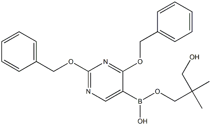 2,4-Bis(benzyloxy)pyrimidine-5-boronic acid neopentyl glycol ester