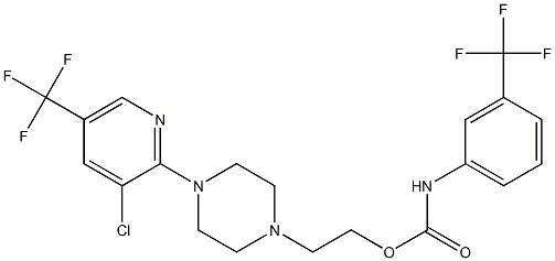 2-{4-[3-chloro-5-(trifluoromethyl)-2-pyridinyl]piperazino}ethyl N-[3-(trifluoromethyl)phenyl]carbamate