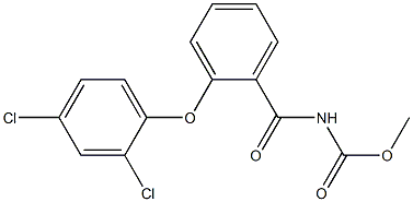 methyl N-[2-(2,4-dichlorophenoxy)benzoyl]carbamate