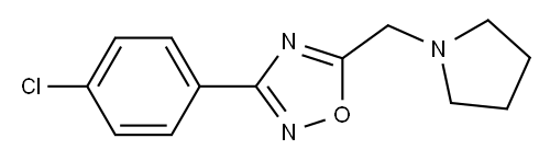 3-(4-chlorophenyl)-5-(tetrahydro-1H-pyrrol-1-ylmethyl)-1,2,4-oxadiazole
